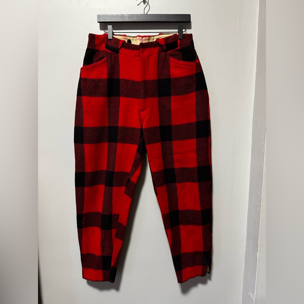 White Stag Red and Black Checkered Men's Pants